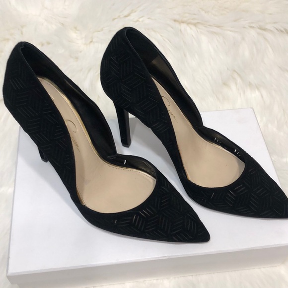 Jessica Simpson Shoes - Jessica Simpson black 4.5 in suede heels